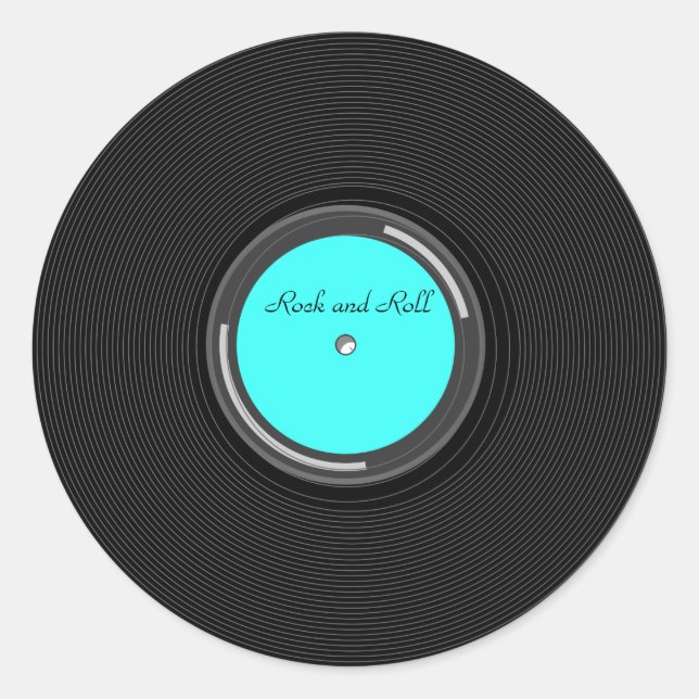 Sticker Rond Enregistrer l'album (Devant)