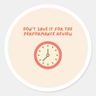 Sticker Rond enregistrer pour l'examen de la performance - auto
