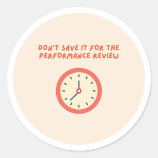 Sticker Rond enregistrer pour l'examen de la performance - auto