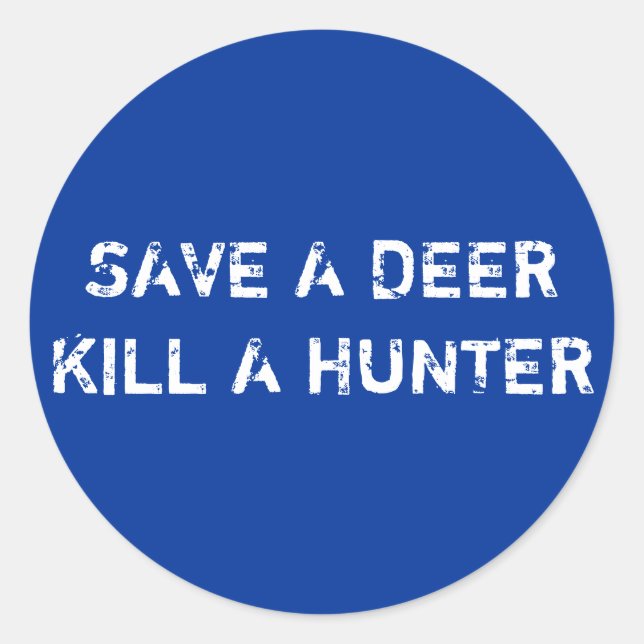 STICKER ROND ENREGISTRER UNE CHASSE DEERKILL (Devant)