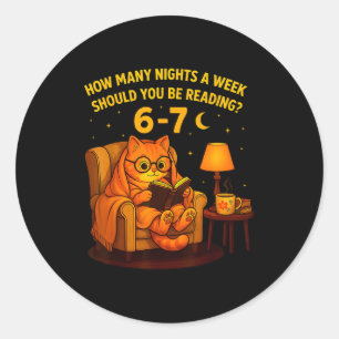 Sticker Rond Enseignant 67 Combien de nuits par semaine devriez