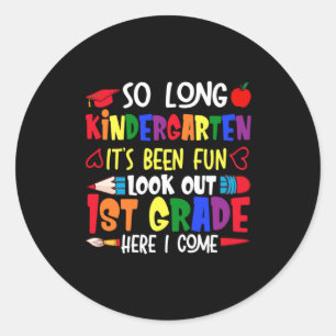 Sticker Rond Enseignant de première année à la maternelle