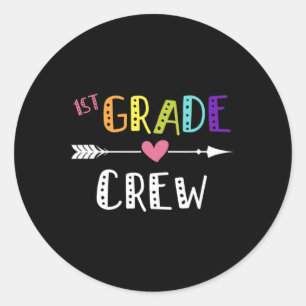 Sticker Rond Enseignant de première journée École 1ère année