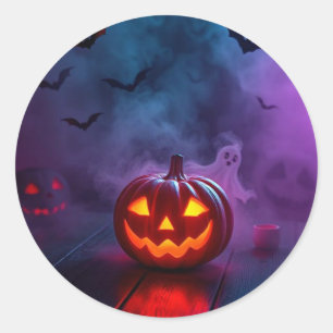 Sticker Rond Ensemble d'autocollants épique pour Halloween Fant
