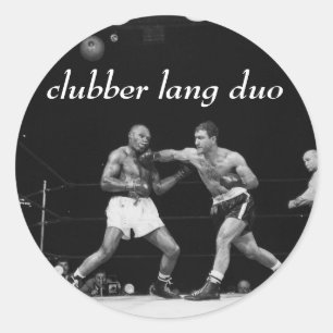 Sticker Rond Ensemble d'autocollants "mâchoire cassée" Lang Duo