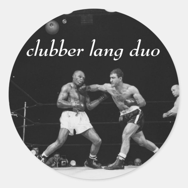 Sticker Rond Ensemble d'autocollants "mâchoire cassée" Lang Duo (Devant)