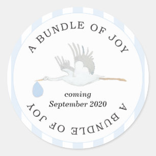 Sticker Rond Ensemble de chevalets Joy Baby Boy
