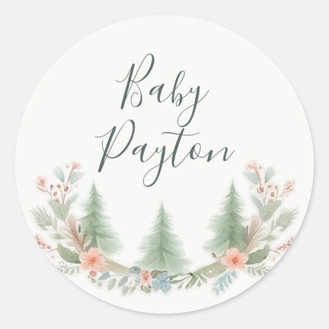 Sticker Rond Ensemble d'étiquettes pour les aliments et les boi (Devant)