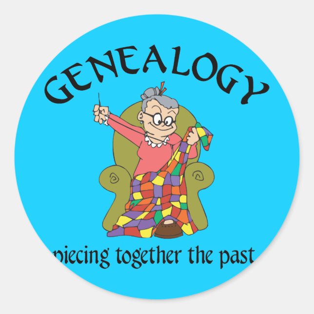 Sticker Rond Ensemble du passé (Devant)