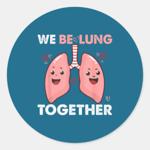 Sticker Rond Ensemble heureux couple saint-valentin