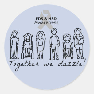 Sticker Rond Ensemble nous brillons l'autocollant (rond)