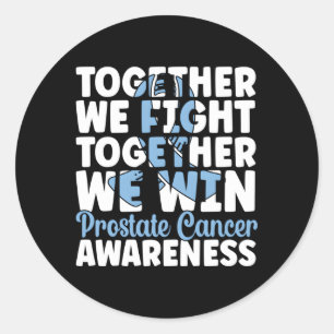 Sticker Rond Ensemble, nous gagnons le soutien contre le cancer