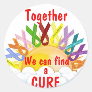Sticker Rond Ensemble nous pouvons trouver CURE