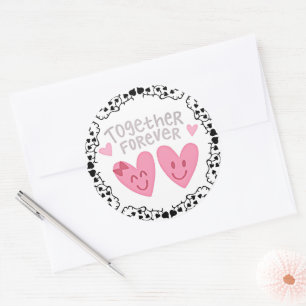 Sticker Rond Ensemble pour toujours