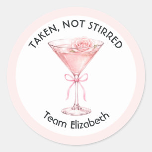 Sticker Rond Enterrée Pas Remuée Pink Martini Enterrement de Vi