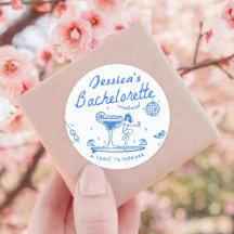 Enterrement de vie de jeune fille funky dessiné à 