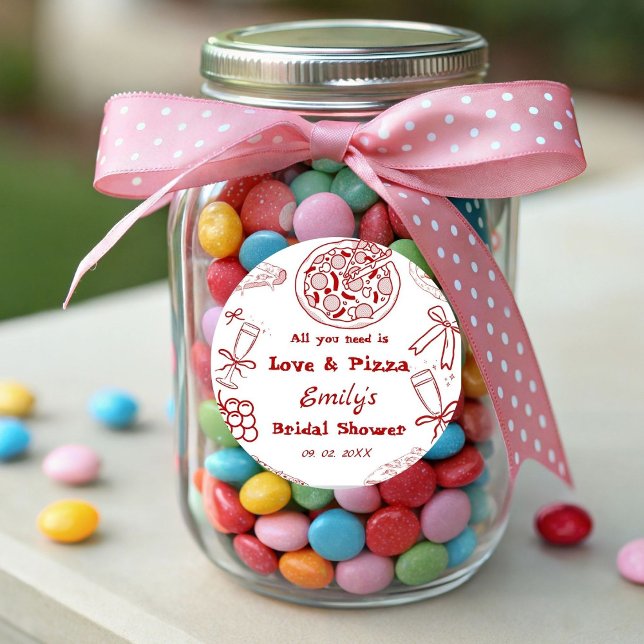 Sticker Rond Enterrement de vie de jeune fille Hand Drawn Love  (Créateur téléchargé)