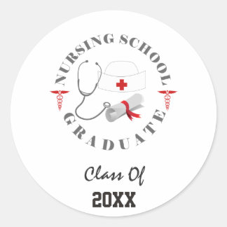 Sticker Rond Entraînement universitaire de l'école de soins inf