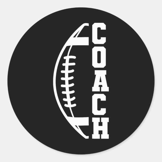 Sticker Rond Entraîneur de football 3 (Devant)