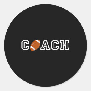 Sticker Rond Entraîneur de football T Appréciation cadeau pour