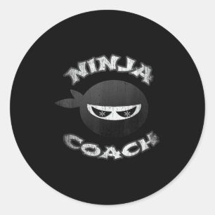 Sticker Rond Entraîneur Ninja Multitâche Team Entraîneur Confér