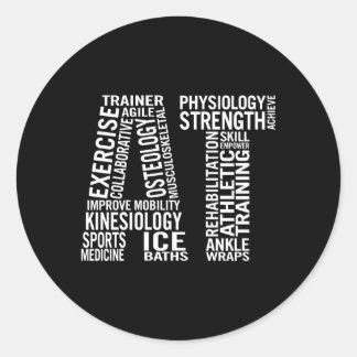 Sticker Rond Entraîneur sportif Engin d'entraînement sportif