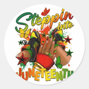 Sticker Rond Entrée Dans Le 11E Junetten Femme Black Girls Sn