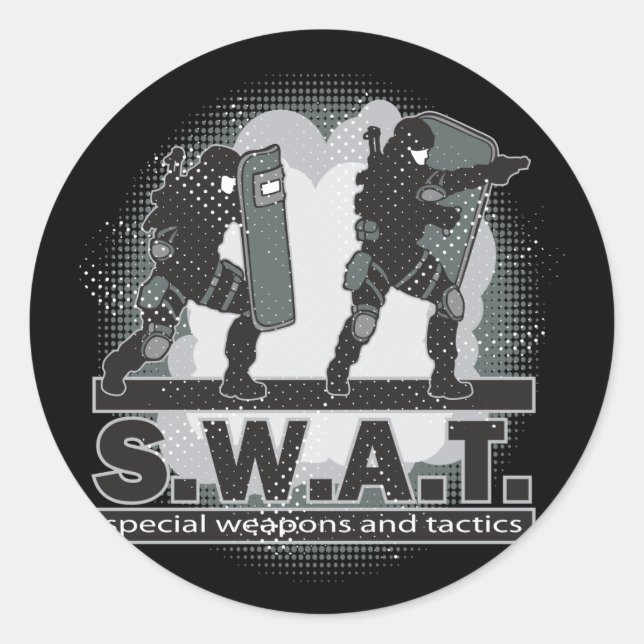 Sticker Rond Entrée de l'équipe SWAT (Devant)