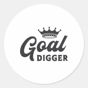 Sticker Rond Entrepreneur But Digger Boss Directeur général d'e