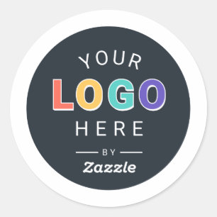 Sticker Rond Entreprise de logo personnalisé