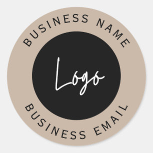 Sticker Rond entreprise personnalisée de logo personnalisé