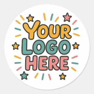 Sticker Rond Entreprise, Société, Votre Logo Publicitaire Ici