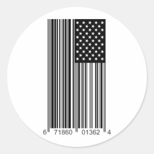 Sticker Rond Entreprise USA