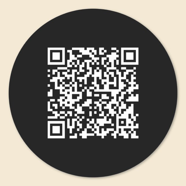 Sticker Rond Entrer l'URL et créer un code QR numérisable | Bla (Créateur téléchargé)