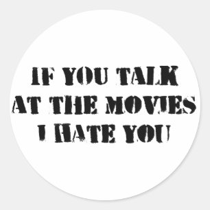 Sticker Rond ENTRETIEN à l'autocollant de FILMS