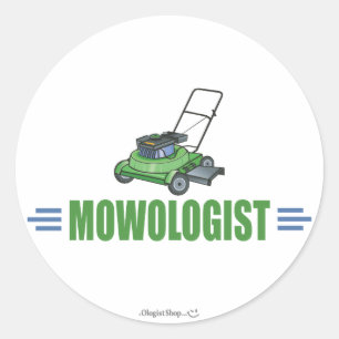 Sticker Rond Entretien de la pelouse Métrage de pelouses Pelous