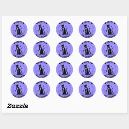 Sticker Rond Entrez dans l'Halloween
