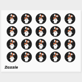 Sticker Rond Entrez dans l'Halloween