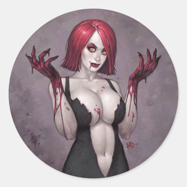 Sticker Rond Entrez OH ! (Devant)