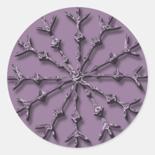 Sticker Rond Enveloppe de cartes de vacances personnalisable