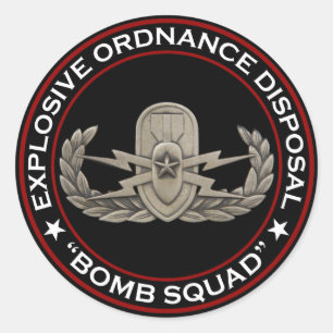 Sticker Rond EOD Senior Bomb Squad