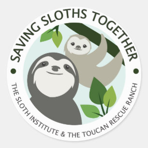 Sticker Rond Épargner les fentes ensemble Programme Logo Stic