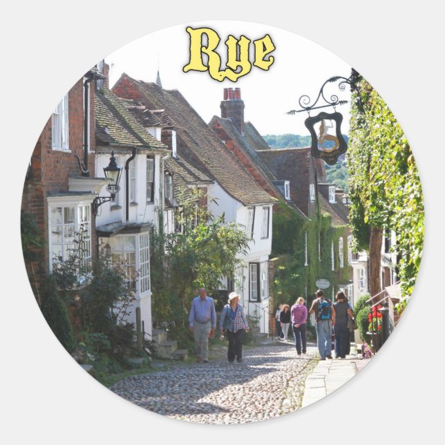 Sticker Rond Épatant ! Rye Angleterre (Devant)