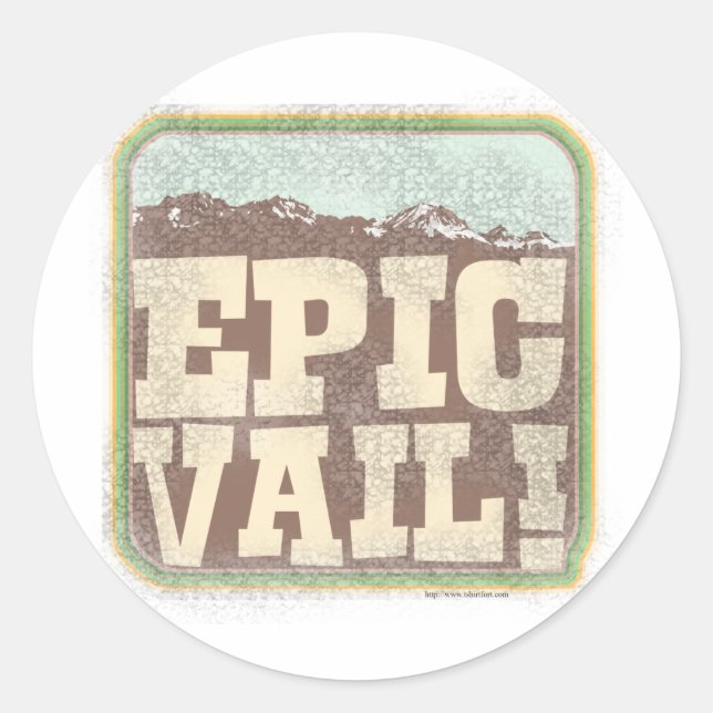 Sticker Rond Epic Vail (Devant)