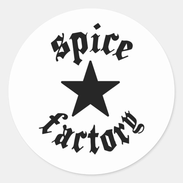 Sticker Rond Épice épineux (Devant)