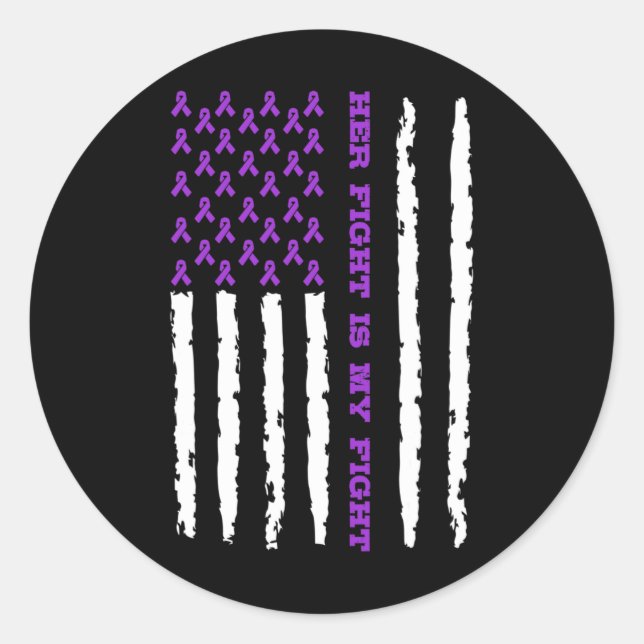 Sticker Rond Epilepsy Awareness 1  (Devant)