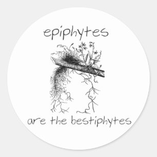 Sticker Rond Epiphytes sont les bestiphytes