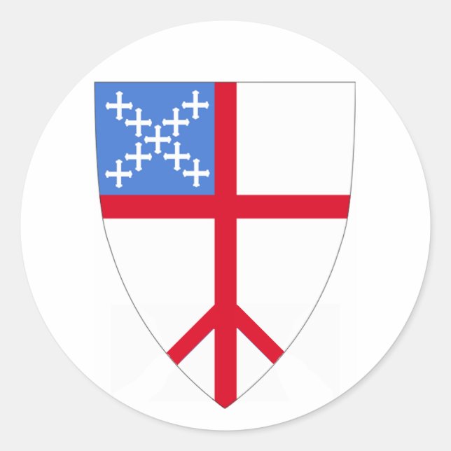 Sticker Rond Episcopaliens pour la paix dans toute l'Eglise (Devant)
