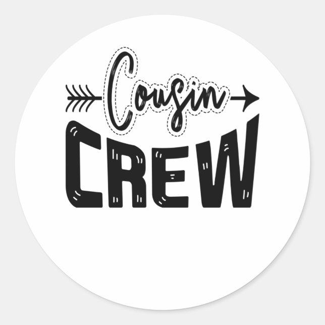 Sticker Rond Équipage Cousin (Devant)