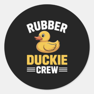 Sticker Rond Équipage de canard en caoutchouc Croisière Équipe
